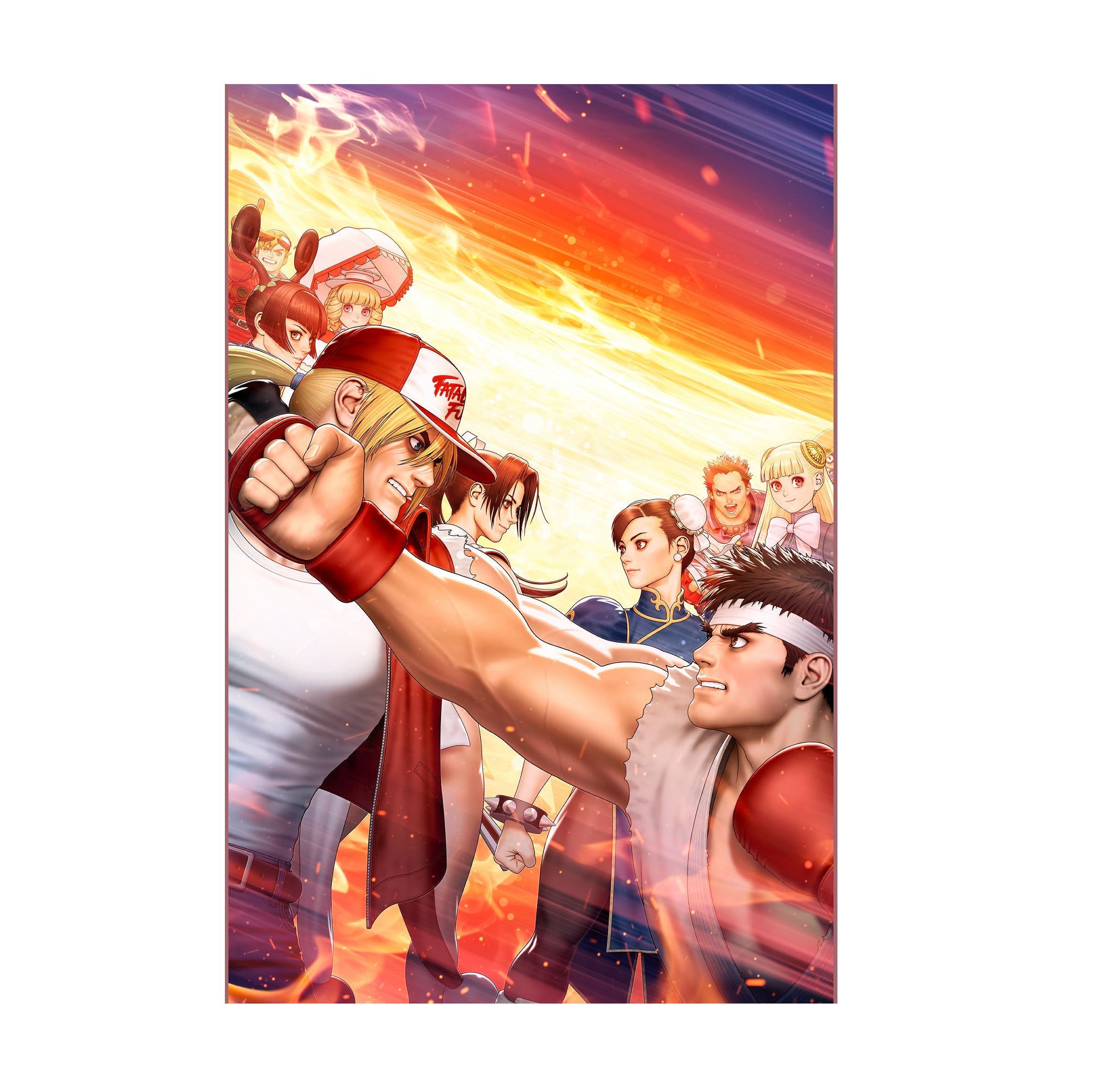 Capcom Fighting Collection 2 key artwork print
